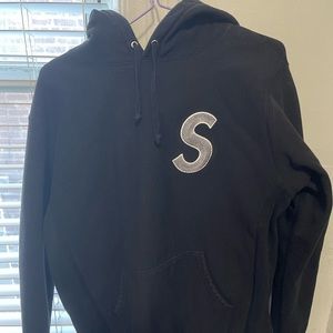 Supreme S Logo Hooded Sweatshirt Size medium